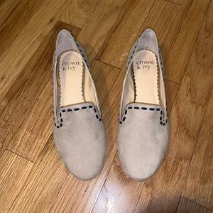 Suede Crown and ivy loafers
